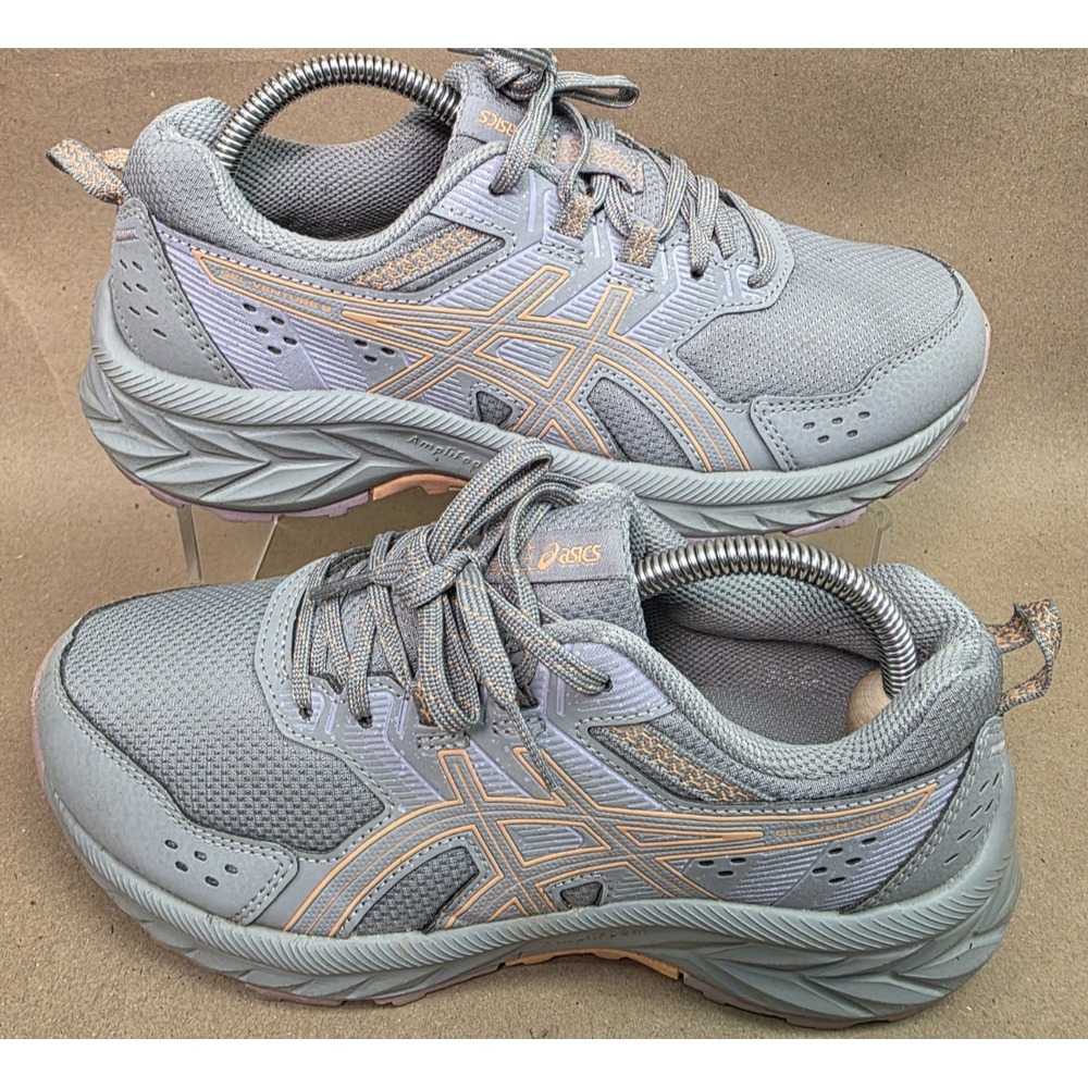 Asics (Sz 7) Gel Venture 9 Women's Shoes Gray Trail Running Sneakers 1012B313